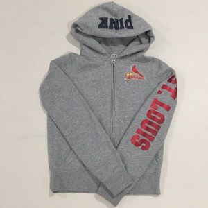 PINK St. Louis Cardinals Embellished Zip Up Hoodie